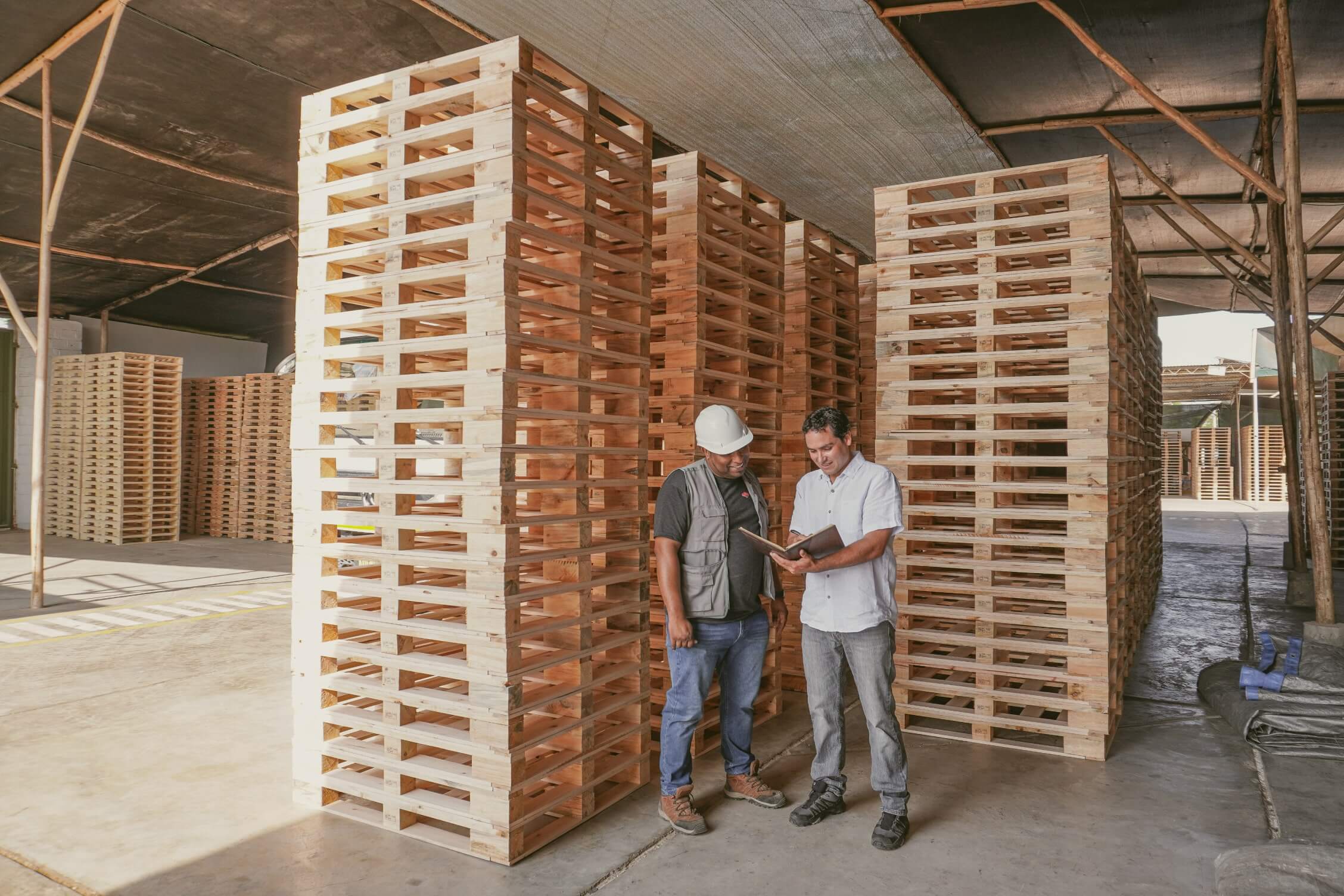 Equipo trabajando en soluciones de embalaje